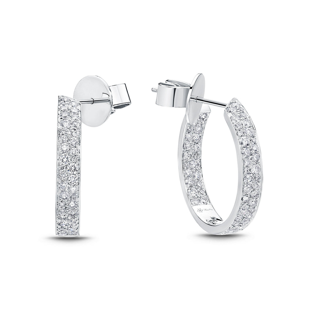 FHES102_00 Eternal Star Diamond Hoops