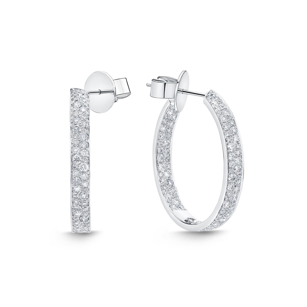 FHES103_00 Eternal Star Diamond Hoops