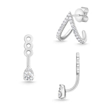 Load image into Gallery viewer, FJBF201_00 Fancy Brilliant Diamond Jacket Earrings
