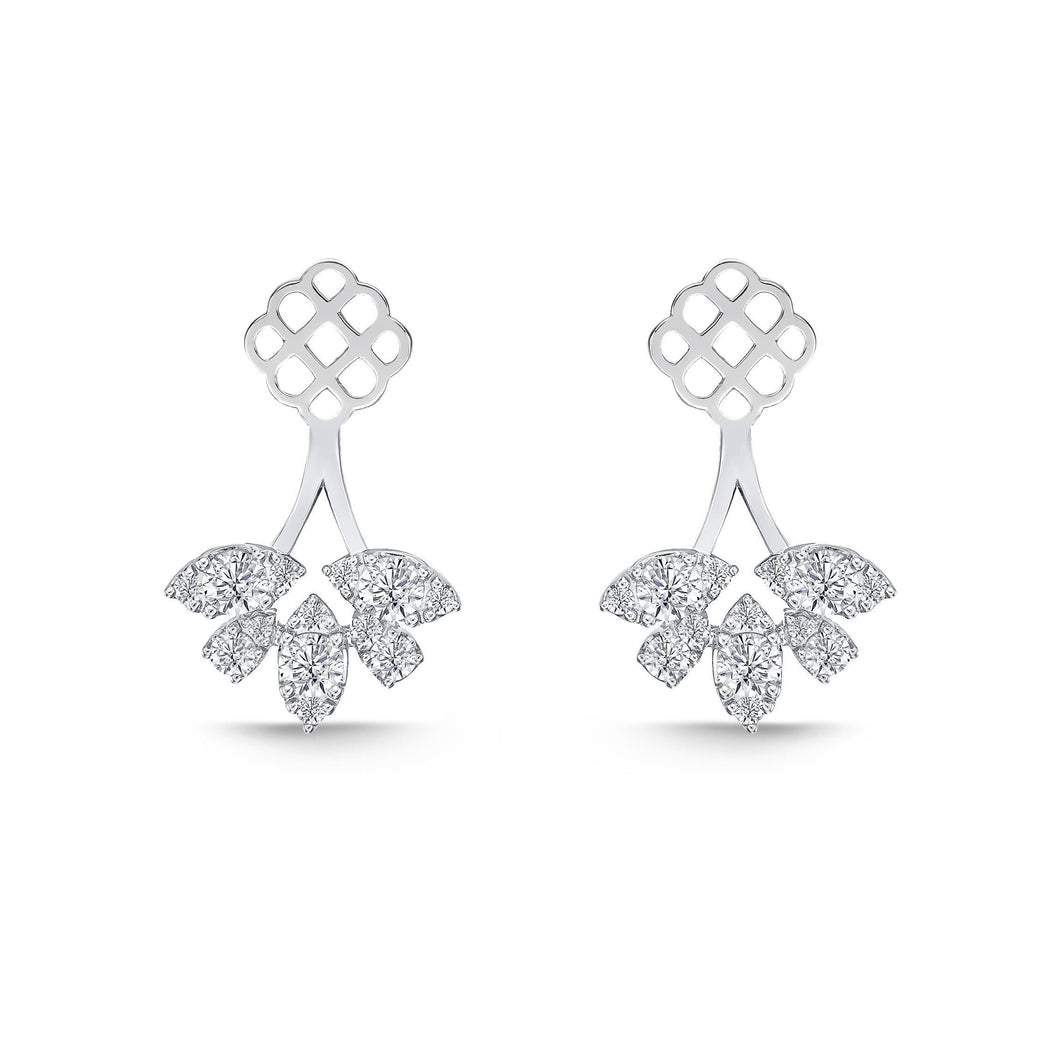 FJBF903_00 Fancy Brilliant Diamond Jacket Earrings