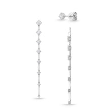 Load image into Gallery viewer, FJDD238_00 Diamond Line Dangling Earrings
