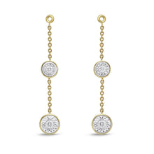 Load image into Gallery viewer, FJFD101_00 My First Diamond Illusion-setting Earrings
