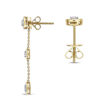 Load image into Gallery viewer, FJFD101_00 My First Diamond Illusion-setting Earrings
