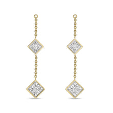 Load image into Gallery viewer, FJFD104_00 My First Diamond Illusion-setting Earrings
