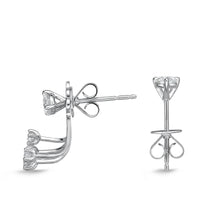 Load image into Gallery viewer, FJJE101_00 Jazz Me Diamond Jacket Earrings
