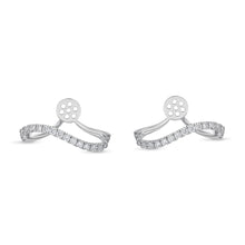 Load image into Gallery viewer, FJJE102_00 Jazz Me Diamond Jacket Earrings
