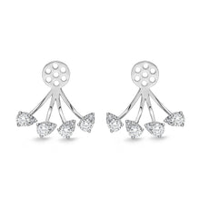 Load image into Gallery viewer, FJJE103_00 Jazz Me Diamond Jacket Earrings
