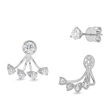 Load image into Gallery viewer, FJJE103_00 Jazz Me Diamond Jacket Earrings
