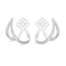 Load image into Gallery viewer, FJJE108_00 Jazz Me Diamond Jacket Earrings
