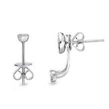 Load image into Gallery viewer, FJSUR02_00 Stack'em Up Diamond Jacket Earrings
