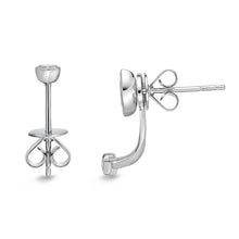Load image into Gallery viewer, FJSUR04_00 Stack'em Up Diamond Jacket Earrings
