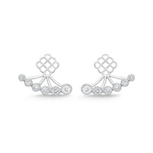 Load image into Gallery viewer, FJTU108_00 Toujours Diamond Jacket Earrings
