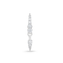 Load image into Gallery viewer, FJUB263_00 U-Basket Diamond Jacket Earrings
