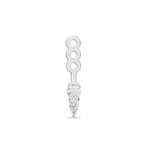 Load image into Gallery viewer, FJUB263_00 U-Basket Diamond Jacket Earrings
