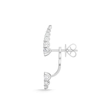 Load image into Gallery viewer, FJUB263_00 U-Basket Diamond Jacket Earrings
