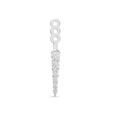 Load image into Gallery viewer, FJUB264_00 U-Basket Diamond Jacket Earrings
