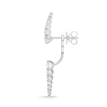 Load image into Gallery viewer, FJUB264_00 U-Basket Diamond Jacket Earrings

