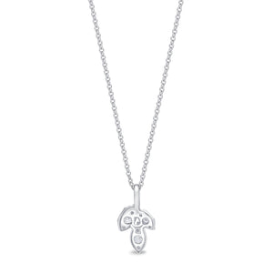 FNBF101_00 Fancy Brilliant Diamond Illusion-setting Necklace