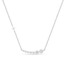 Load image into Gallery viewer, FNBQ196_00 Diamond Bouquets Illusion-setting Necklace
