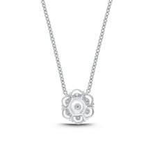 Load image into Gallery viewer, FNCU159_00 Cluster Illusion-setting Necklace
