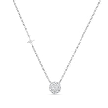 Load image into Gallery viewer, FNCU162_00 Cluster Illusion-setting Necklace
