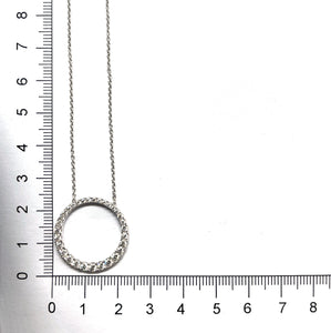 FNDC101_00 Diamond Circle Classic Necklace