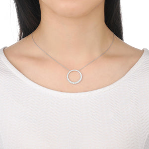 FNDC101_00 Diamond Circle Classic Necklace