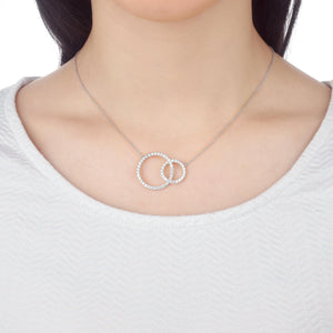 FNDC102_00 Diamond Circle Classic Necklace