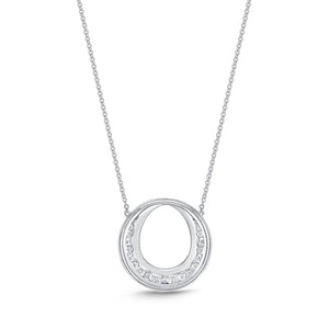 FNDC103_00 Diamond Circle Classic Necklace