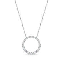 Load image into Gallery viewer, FNDC104_00 Diamond Circle Classic Necklace
