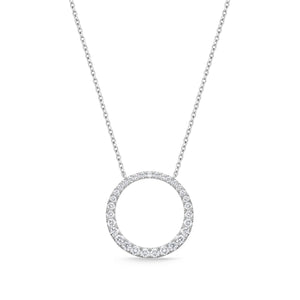 FNDC104_00 Diamond Circle Classic Necklace