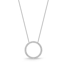 Load image into Gallery viewer, FNDC106_00 Diamond Circle Classic Necklace
