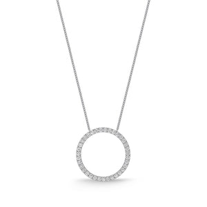 FNDC106_00 Diamond Circle Classic Necklace