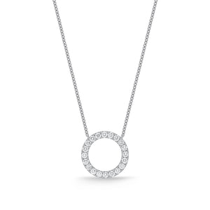 FNDC107_00 Diamond Circle Classic Necklace