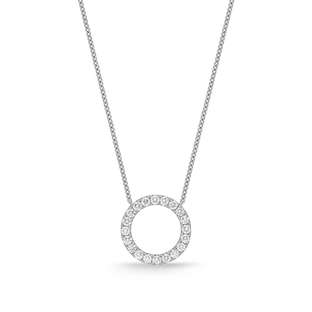 FNDC107_00 Diamond Circle Classic Necklace