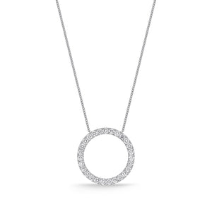 FNDC108_00 Diamond Circle Classic Necklace