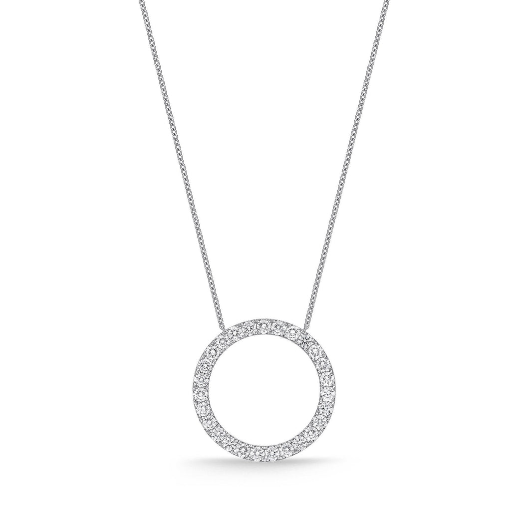 FNDC108_00 Diamond Circle Classic Necklace