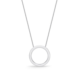 FNDC108_00 Diamond Circle Classic Necklace