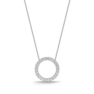 FNDC109_00 Diamond Circle Classic Necklace