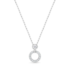 FNDC110_00 Diamond Circle Classic Necklace