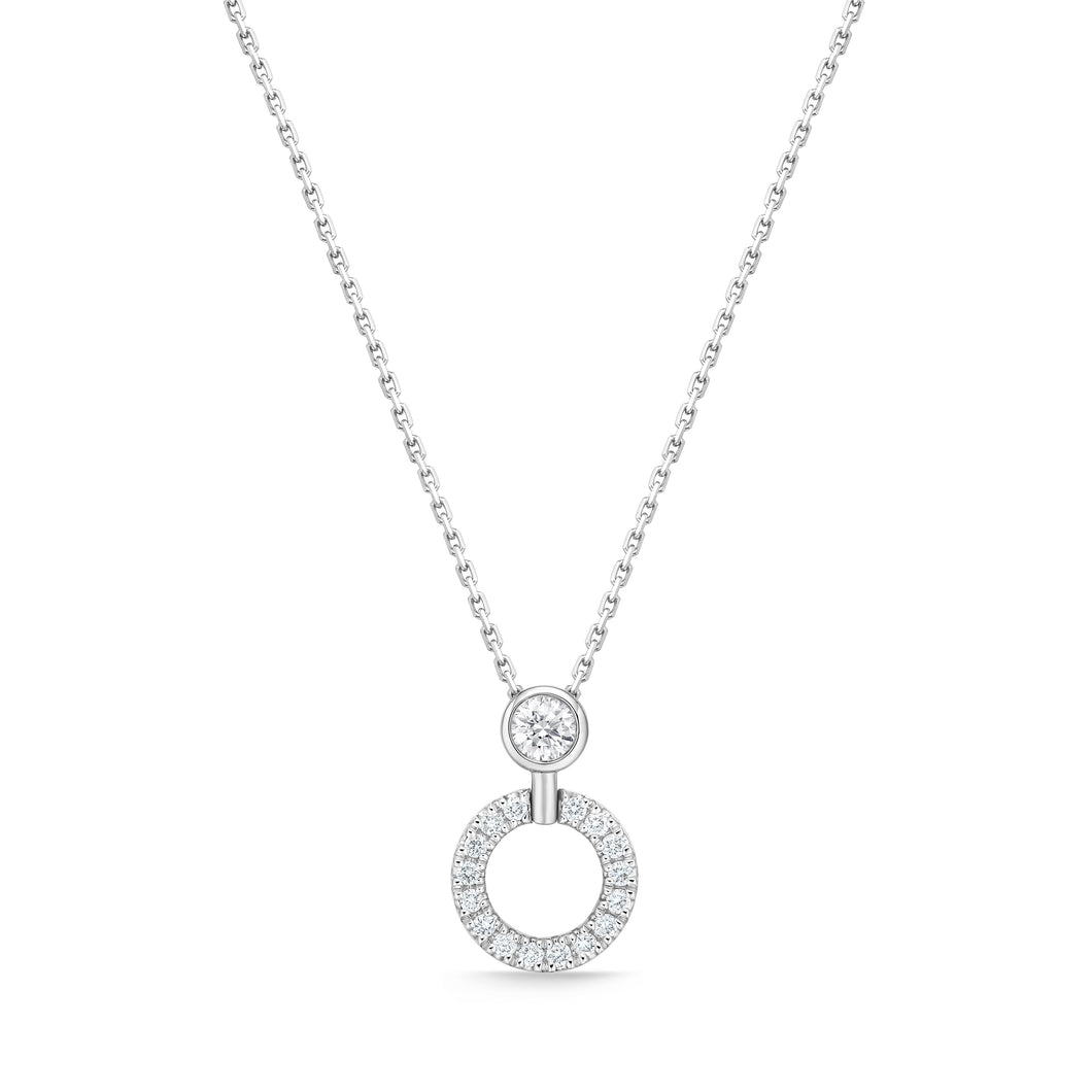 FNDC110_00 Diamond Circle Classic Necklace