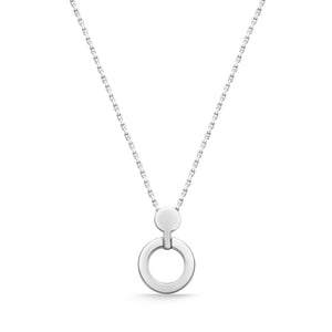 FNDC110_00 Diamond Circle Classic Necklace