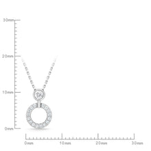 Load image into Gallery viewer, FNDC110_00 Diamond Circle Classic Necklace
