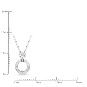 FNDC110_00 Diamond Circle Classic Necklace