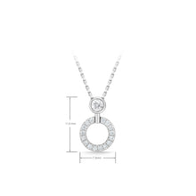 Load image into Gallery viewer, FNDC110_00 Diamond Circle Classic Necklace
