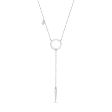 Load image into Gallery viewer, FNIG107_00 ING Diamond Lariat Necklace
