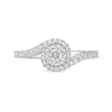 Load image into Gallery viewer, FRBQ175_00 Diamond Bouquets Engagement Ring
