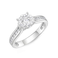 Load image into Gallery viewer, FRBQ182_00 Diamond Bouquets Engagement Ring
