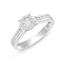 Load image into Gallery viewer, FRBQ184_00 Diamond Bouquets Engagement Ring
