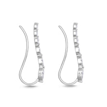 Load image into Gallery viewer, FXBQ301_00 Diamond Bouquets Climber Single Earring
